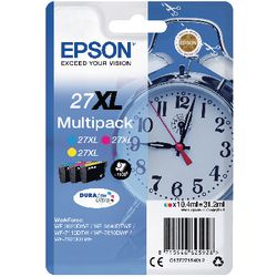 Inktcartridge epson c13t27154012 cyaan, magenta, geel