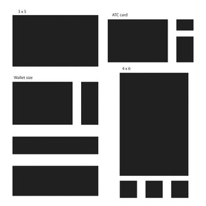The crafter's workshop • template 30x30cm basic rectangles