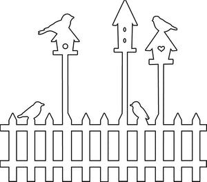 The crafter's workshop • template 30x30cm birdhouses