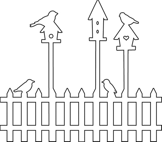 The crafter's workshop • template 30x30cm birdhouses