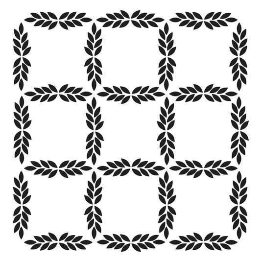 The crafter's workshop • template 15x15cm leaf grid