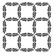 The crafter's workshop • template 15x15cm leaf grid