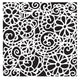 The crafter's workshop • template 15x15cm swirly garden