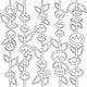 The crafter's workshop • template 30x30cm stick flowers