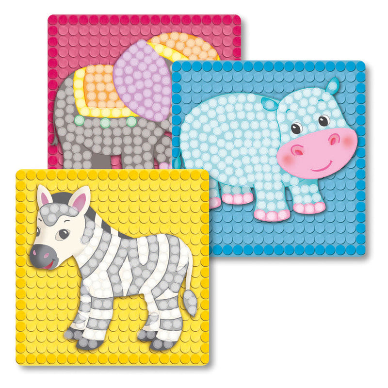 Load image into Gallery viewer, PlayMais Mosaic Kaarten Versieren Dierentuin
