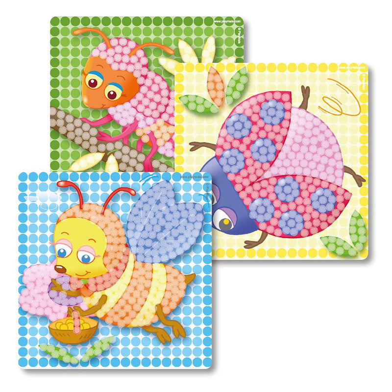 Load image into Gallery viewer, Playmais mosaic kaarten versieren insecten
