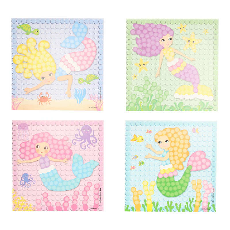 Load image into Gallery viewer, PlayMais Mosaic Kaarten Versieren Dream Zeemeermin
