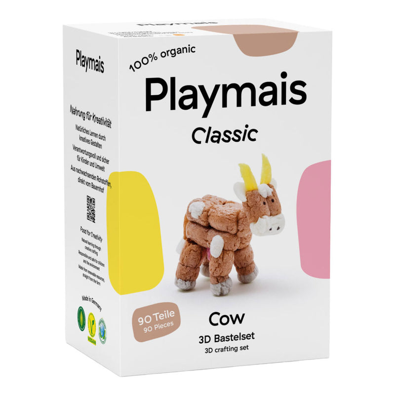 Load image into Gallery viewer, Playmais classic 3d koe - 90 stukjes
