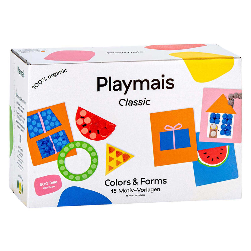 Load image into Gallery viewer, Playmais classic colors forms - 800 stukjes
