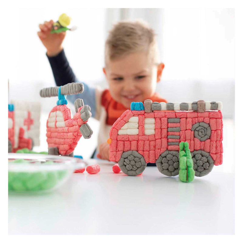 Load image into Gallery viewer, Playmais kaarten versieren brandweerwagen
