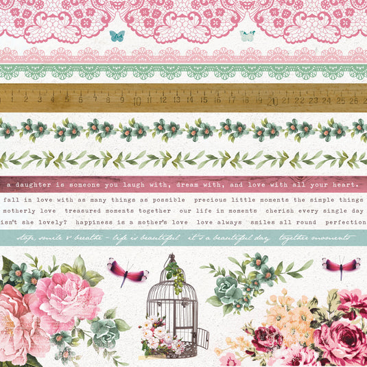 Kaisercraft • oh so lovely sticker sheet 30,5x30,5cm
