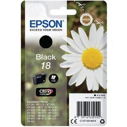 Inkjet catridge epson 18 c13t18014012 zwart 5,2 ml 175 pg