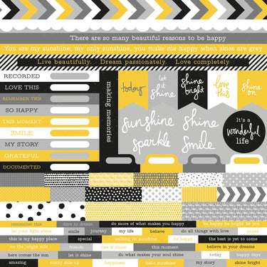 Kaisercraft • shine bright sticker sheet 30,5x30,5cm