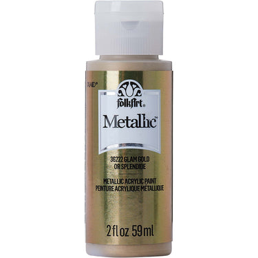 Folkart • metallic acrylic paint glam gold 59ml