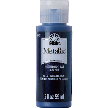 Folkart • metallic acrylic paint midnight blue 59ml