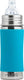 Pura tuitfles 325 ml - tuitbeker - meegroeiend - plasticvrij - vaatwasserbestendig - inclusief siliconen tuit, reisdop en sleeve - aqua