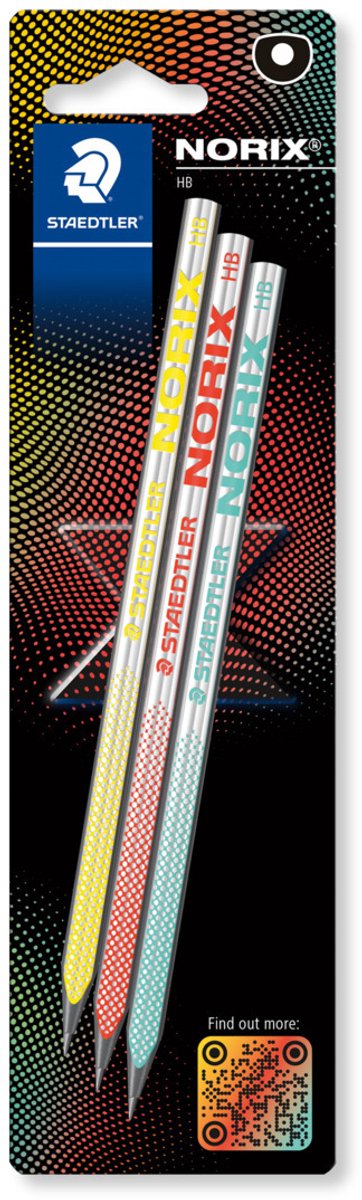Staedtler grafietpotlood norix blister 3 stuks hb