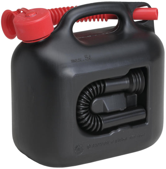 Hünersdorff jerrycan premium (un) benzin canist. 5l black plastic, un