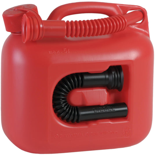 Hünersdorff jerrycan premium (un) gasoline canister 5l red plastic, un
