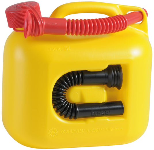 Hünersdorff jerrycan premium (un) gasoline canister 5l yell plastic, un