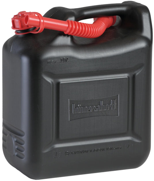 Hünersdorff jerrycan compact fuel canister plastic 10 ltr black