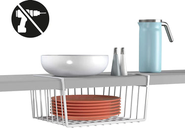 Tomado metaltex opbergmand voor onder kastplank 30cm breed