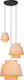 Lucide tribute - hanglamp - ø 76 cm - 3xe27 - geschikt voor vide en hoge plafonds - beige - japandi