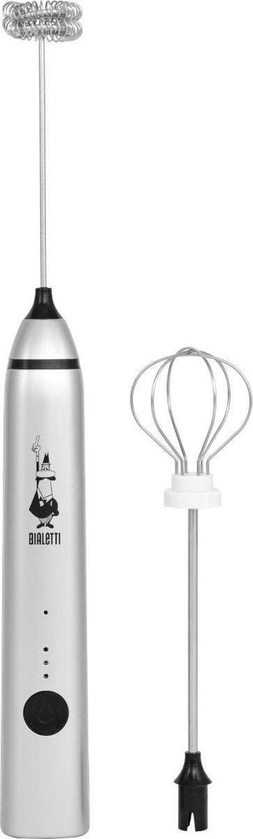 Bialetti - melkopschuimer - pro silver - oplaadbaar