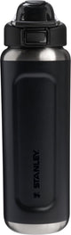 Stanley twist flip 2.0 waterfles met draaidop met springveer 0.47l - 10 uur koud - 2 dagen koud met ijs - roestvrijstalen drinkfles - bpa vrij - lekvrij - vaatwasserbestendig - black