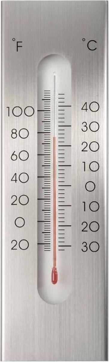 Nature - muurthermometer - aluminium - thermometer