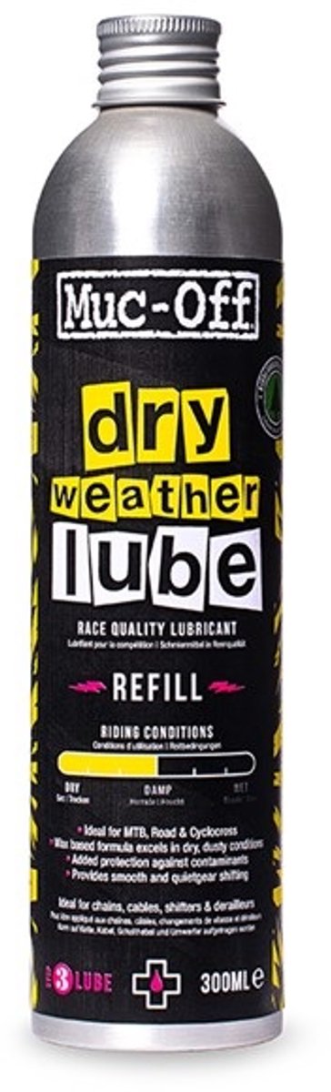 Muc-off fietsonderhoud dry lube 300ml navulverpakking