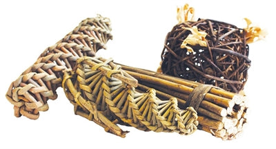 Nature first happy pet wilg mega pack spiraal mais bal sticks