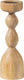 Woood liske kandelaar - mango hout - naturel - 35x11x11