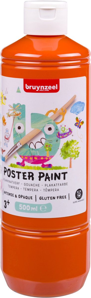 Bruynzeel plakkaatverf 500ml oranje