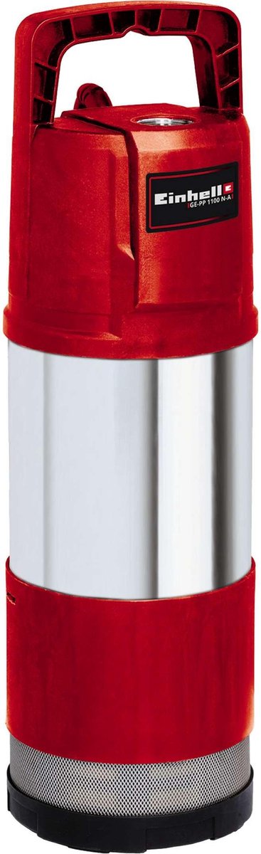 Einhell elektrische diepte- dompelpomp ge-pp 1100 n-a - 1100 w - 6000 l u - automatische functie - max. dompeldiepte: 12m - max. opvoerhoogte: 45m - rvs behuizing