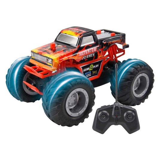 Gear2play rc bestuurbare auto monster flames