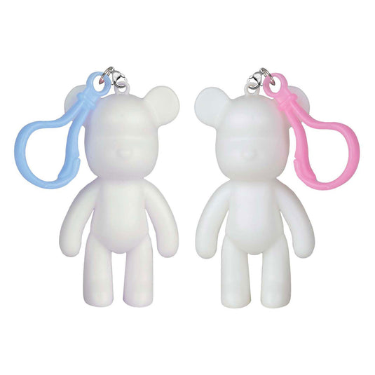 Spectron marmeren look beer sleutelhanger set