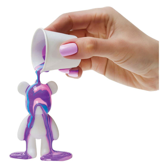 Spectron marmeren look beer sleutelhanger set