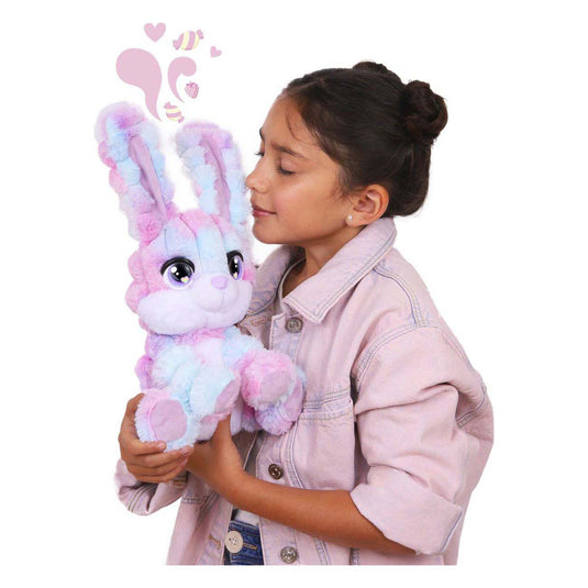 Imc toys cotton cuties bunny - geurende suikerspin knuffel - 30cm