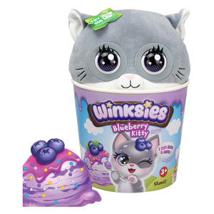 Silverlit winksies blueberry kitten - interactieve knuffel in een ijsbeker