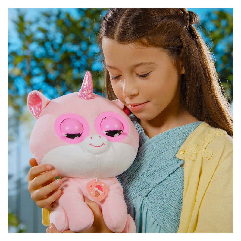 Load image into Gallery viewer, Silverlit winksies strawberry unicorn - interactieve knuffel in een ijsbeker
