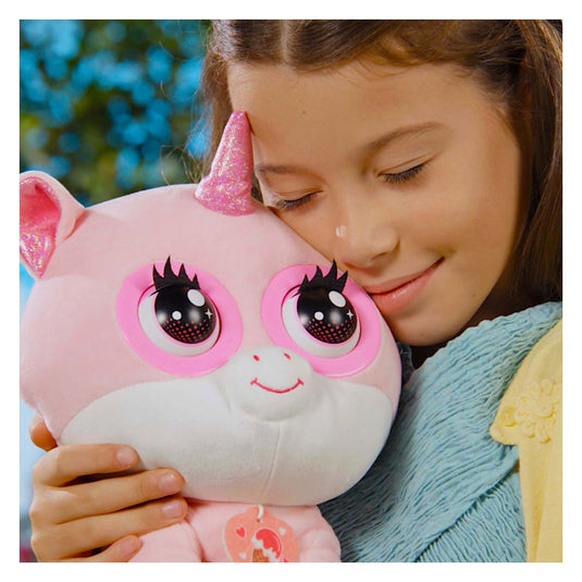 Silverlit winksies strawberry unicorn - interactieve knuffel in een ijsbeker