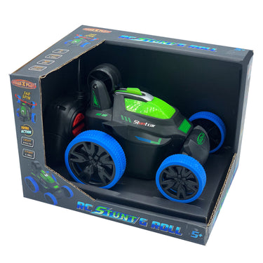 Gear2play rc stunt roll stuntauto blauw - bestuurbare auto