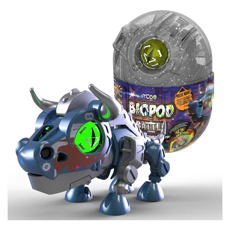 Load image into Gallery viewer, Silverlit biopod battle single - bouw je eigen dino - oplichtende ogen - met geluid
