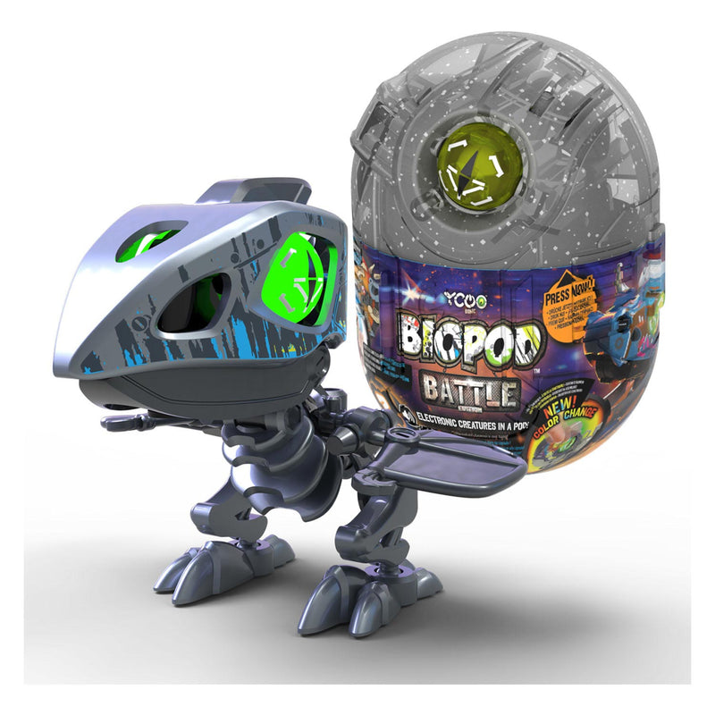 Load image into Gallery viewer, Silverlit biopod battle single - bouw je eigen dino - oplichtende ogen - met geluid
