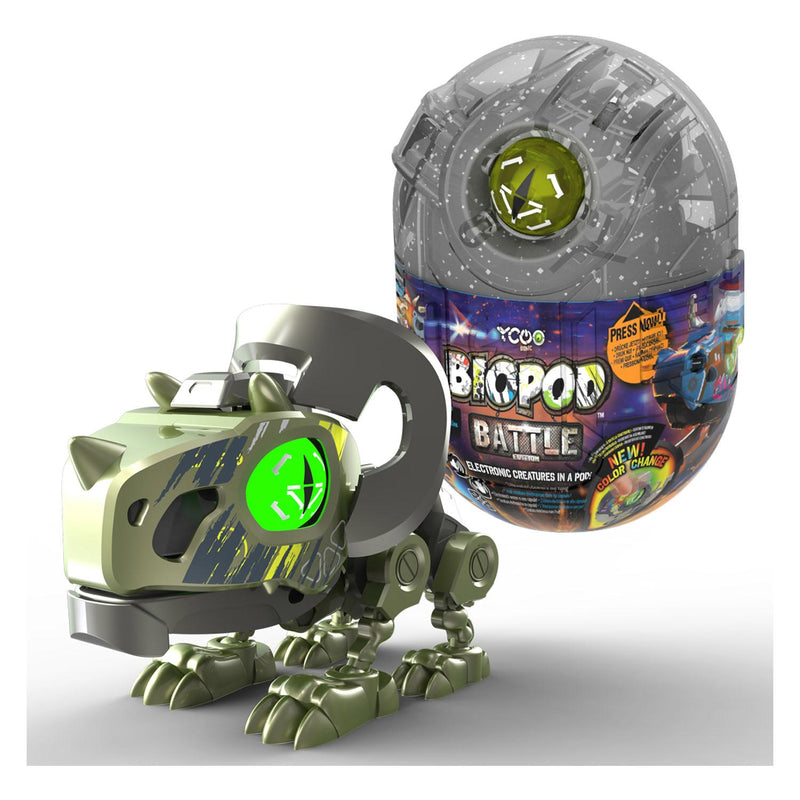 Load image into Gallery viewer, Silverlit biopod battle single - bouw je eigen dino - oplichtende ogen - met geluid
