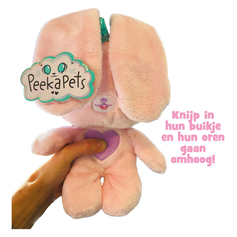 Load image into Gallery viewer, Spectron peekapets bunny pluchen knuffel - wit
