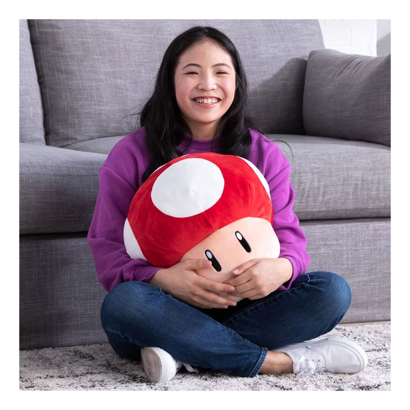 Load image into Gallery viewer, Tomy mocchi mocchi mega super mario mushroom pluchen knuffel
