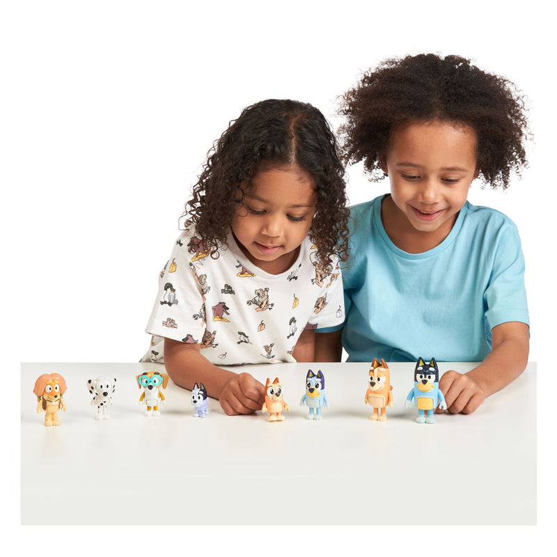 Load image into Gallery viewer, Spectron bluey speelfiguren familie vrienden, 8st.
