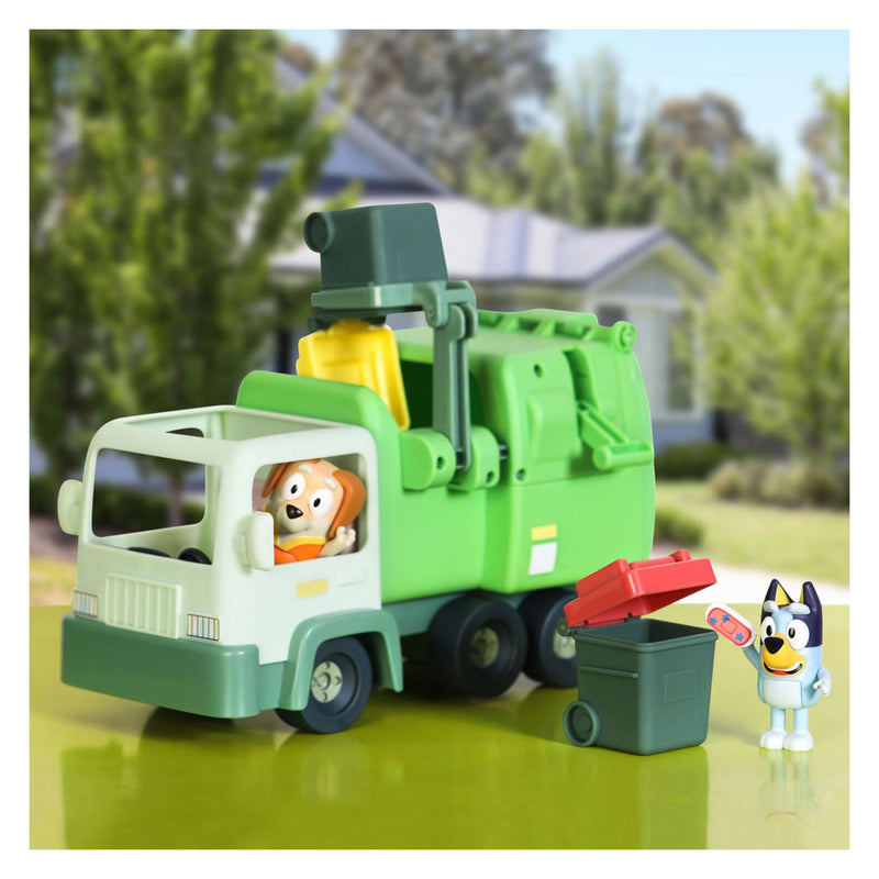Load image into Gallery viewer, Moose toys bluey vuilniswagen met speelfiguren
